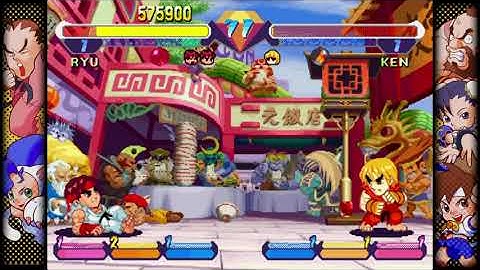 Capcom Fighting Collection (PS4) - Super Gem Fighter Minimix Arcade Mode with Ryu