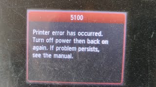 Canon MG 6130 error code 5100