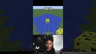 MINECRAFT 2012 VS 2023 #shorts