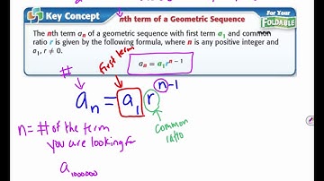 Algebra: 9-8 Geometric Sequences as Exponential Functions