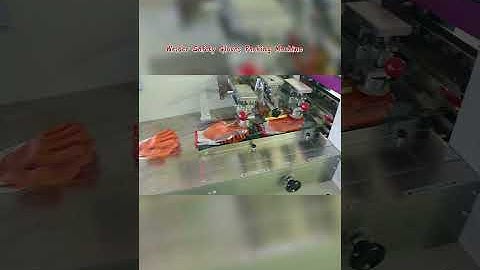 Automatic Welder Protective Gloves Packaging Machine Central Bag Packing | SAYOKPACK