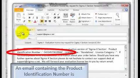 How to get a Sigma-X Section evaluation license key