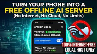 Turn Your Phone Into a FREE Offline AI Server (No Cloud, No Limits, No Internet Needed)