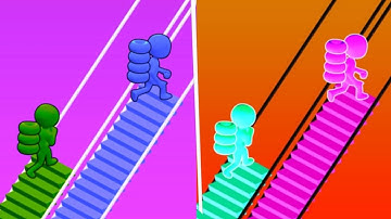 Bridge Race vs Reverse Speed Run   Walkthrough ,iOS Android Colour Run New Update ( part : 415 )