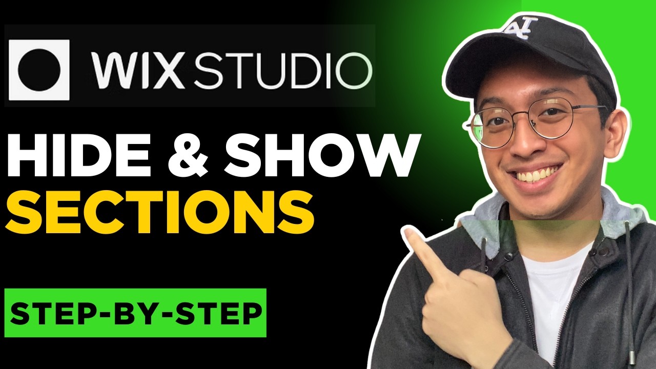 How to Hide and Show Sections in Wix Studio - YouTube
