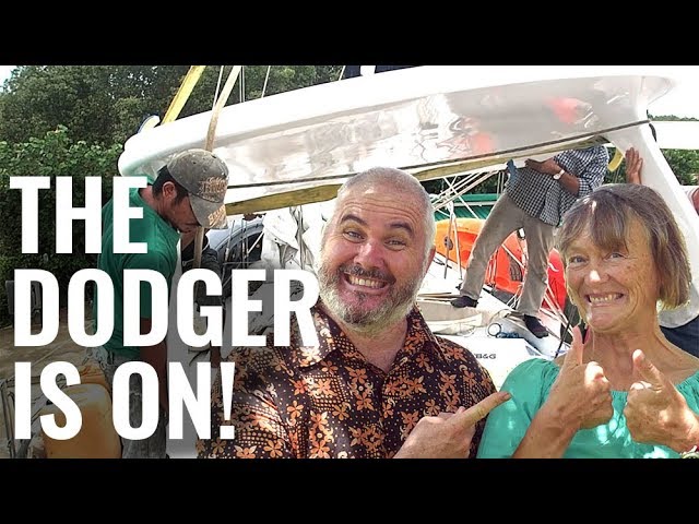 MOVING THE DODGER BY TRAVEL LIFT! – SAILING FOLLOWTHEBOAT Ep115