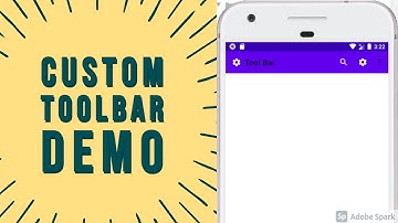 Creating Custom Toolbar in Android Studio| Custom Tool Bar Tutorial | CodeSouls