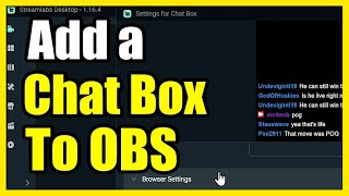 How to Add a Chatbox to your Live Stream using Streamlabs OBS (Easy Tutorial)