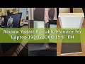 Review Yodoit Portable Monitor for Laptop 1920×1080 15.6" FHD Travel Screen IPS Display with USB Typ