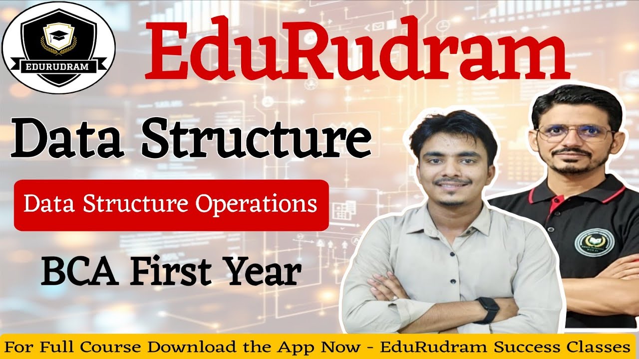 Data Structure Operations || Data Structure || BCA Second Semester # ...