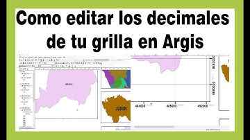 Tutorial de como editar los decimales de la grilla en Argis