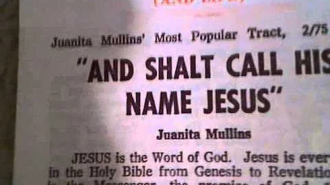 JUANITA MULLINS Sings, "The Glory Land March"