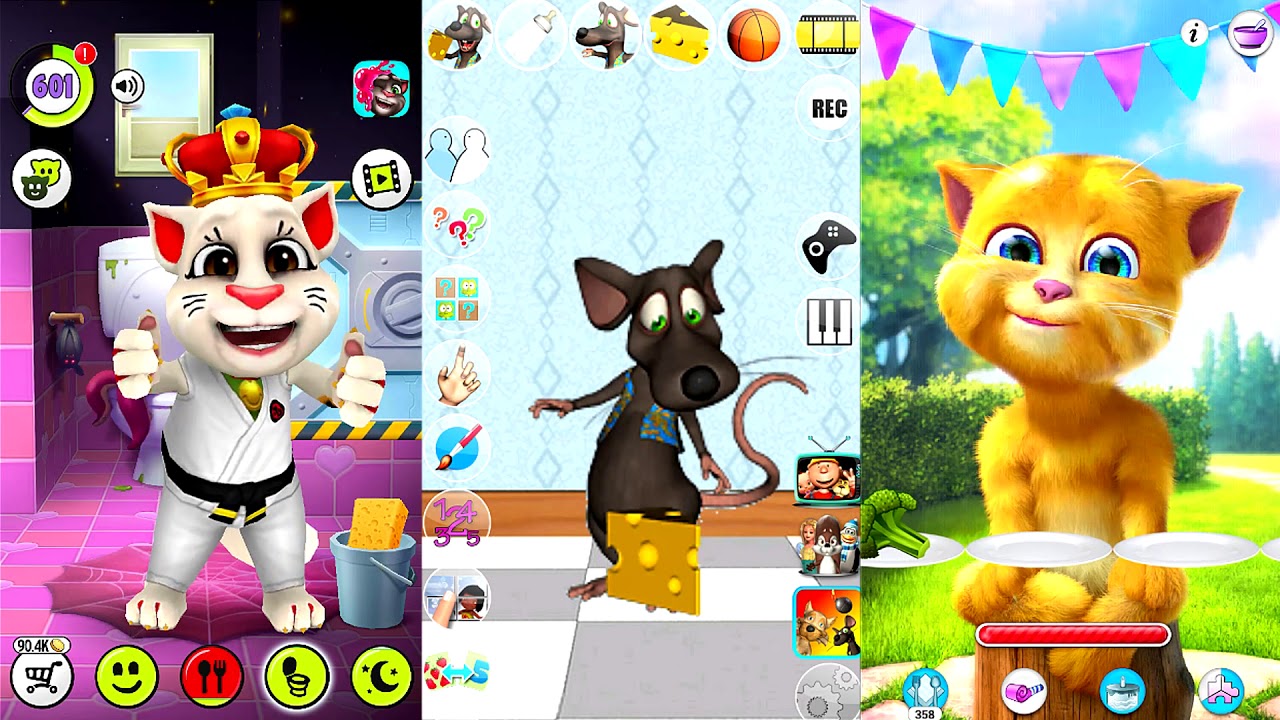 My Talking Tom vs Talking Mike Mouse Vs Talking Ginger 2 Full HD