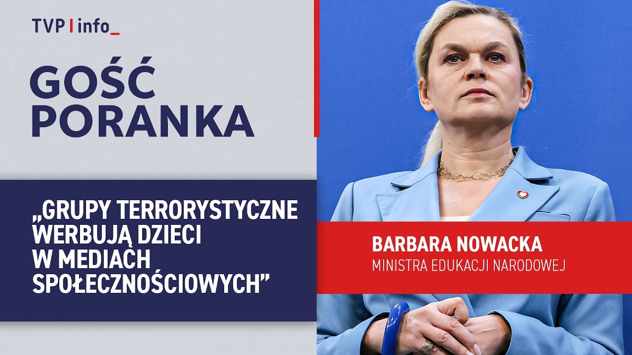 Barbara Nowacka: grupy terrorystyczne werbują dzieci w mediach społecznościowych | GOŚĆ PORANKA