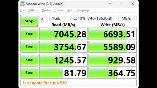 Z790 raid0 test, 4 SSD, 3x Samsung 990 pro, 1x Seagate 530