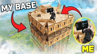 I LIVED in a SKY BASE with the BEST RUST CHEAT for 24 HOURS..