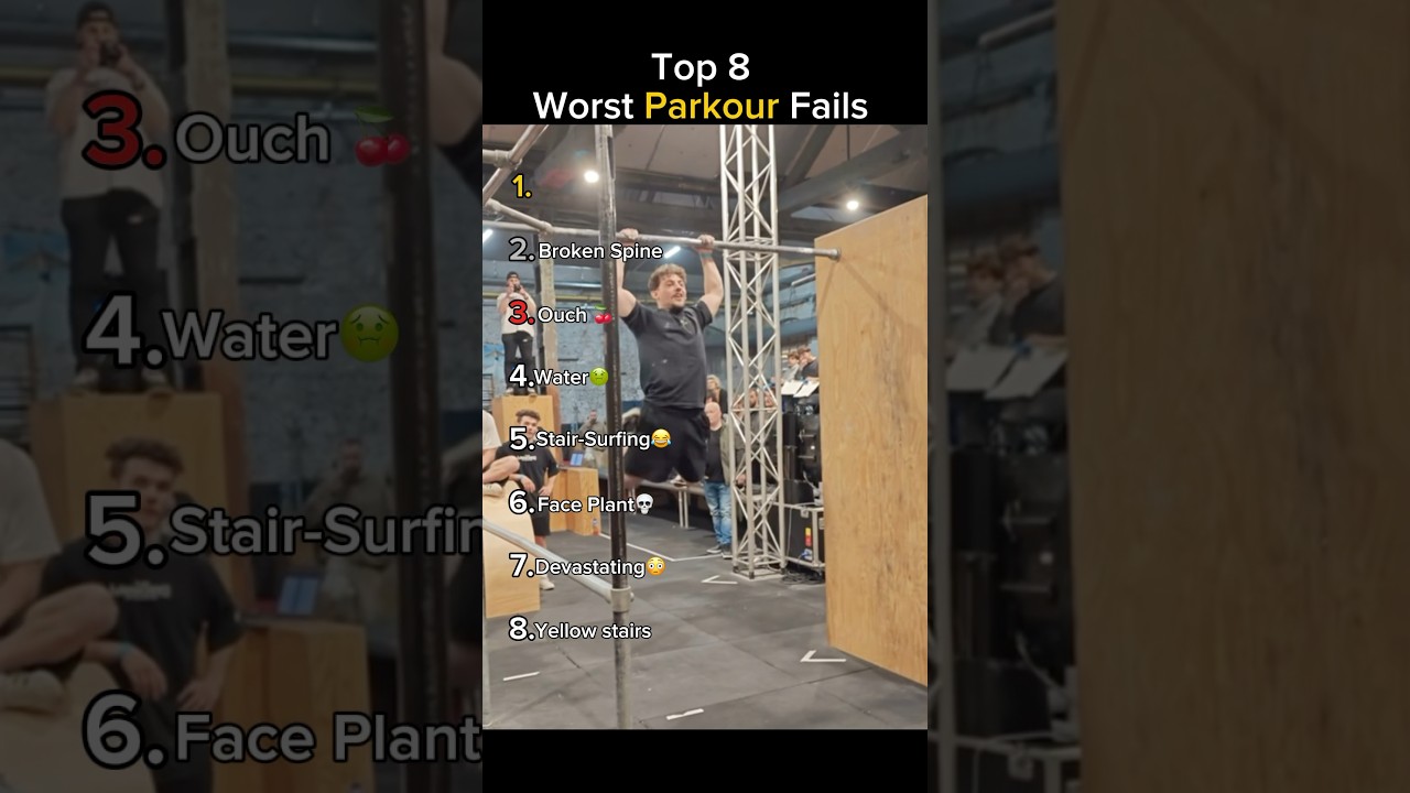 Ranking the Worst Parkour Fails 2💀