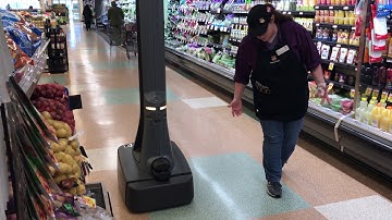 Marty the Stop & Shop Robot Detects a Spill
