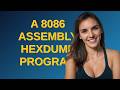 Codereview: A 8086 assembly hexdump program