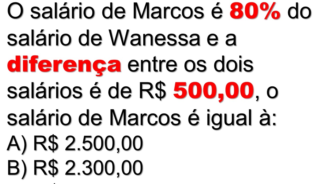 1PROBLEMA ENVOLVENDO PORCENTAGEM MATEMÁTICA BÁSICA PARA CONCURSO COMO RESOLVER FACIL