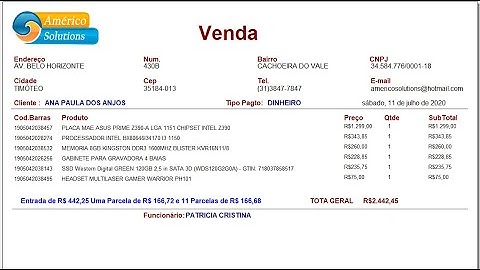 Aula 59 Controle de Orçamento   Tela de Orçamento e Venda