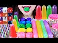 ASMR 🌈RAINBOW MARSHMALLOWS SWEET COOL JELLY TWIST UNICORN JELLY DICE CANDY MUKBANG CANDYS 무지개디저트