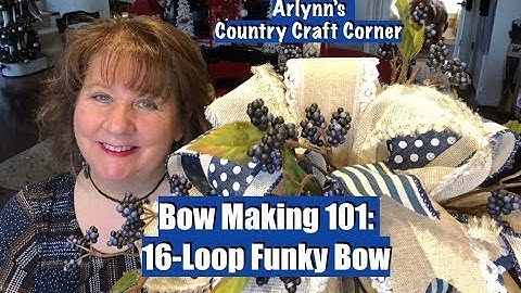 Bow Making 101: 16-Loop Funky Bow