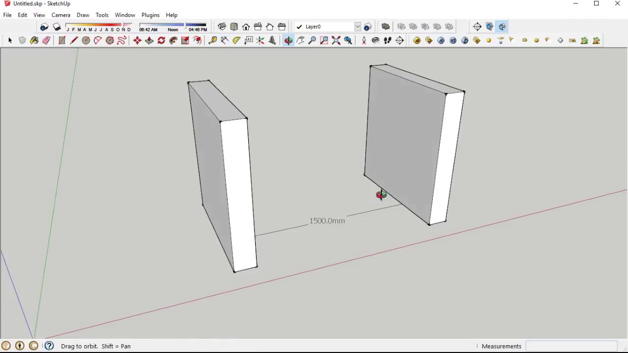 Cara Copy Dan Move Di Sketchup Trik Cepat Youtube