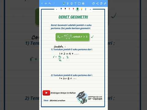 Video: Berapakah jumlah siri geometri?