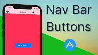Swift: Navigation Bar Buttons (2023, Xcode 12, Swift 5) - iOS Development for Beginners screenshot 5