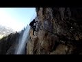 Klettersteig Lehner Wasserfall kat. D/E. Längenfeld in Oetztal.