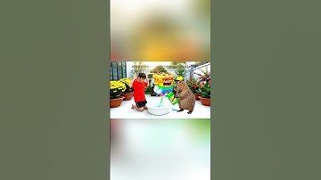 Capy cùng anh giúp bà tắm cho con Noobini Pizzanini và cái kết #capybara