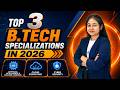 Top 3 B.Tech Specializations in 2026 🚀 Highest Salary & Future Scope