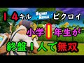 小学1年生14キルビクロイ終盤1人で無双【フォートナイト/Fortnite】