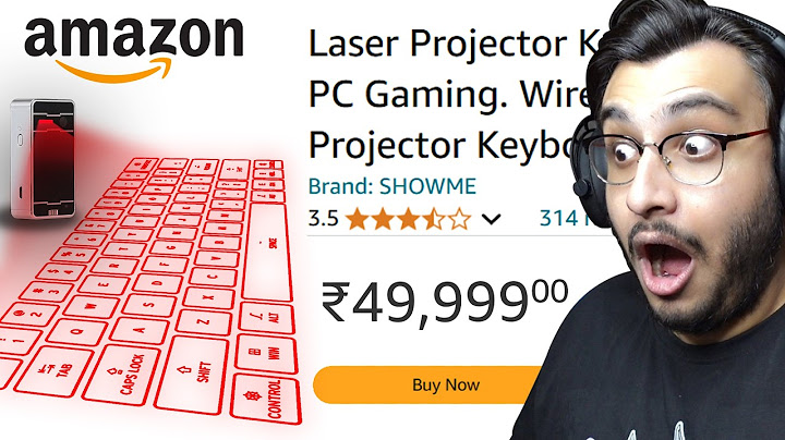 I BOUGHT THE MOST EXPENSIVE PROJECTOR KEYBOARD FROM AMAZON
