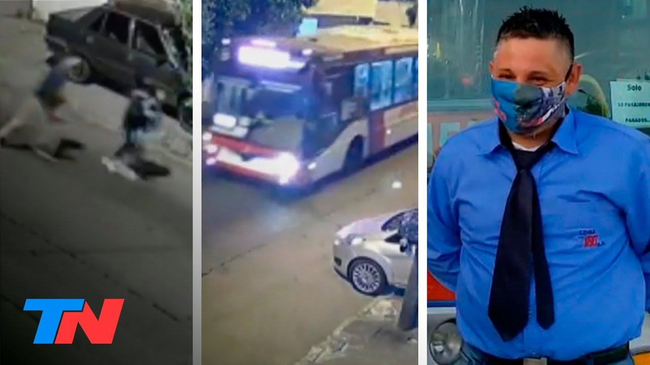 Habla el colectivero que salvó a una mujer de un asalto en La Matanza: puso en fuga al ladrón