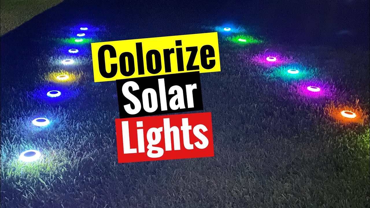 colorize solar lights || colorize lights || garden solar lights ...