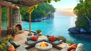 Morning Summer Jazz ☕ Peaceful Coffee Porch Ambience with Smooth Jazz Piano Music for Work, Study