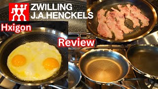 Henckels HXagon hybrid non stick pans from Costco Hexclad cookware performance for 1/3 cost