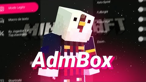 MOD ARMOR STATUS , MACRO DE TEXTO , AUTO SPRINT E ZOOM  PARA MCPE!!! ( AdmBox V1 ) 1.14x Até a 1.17x