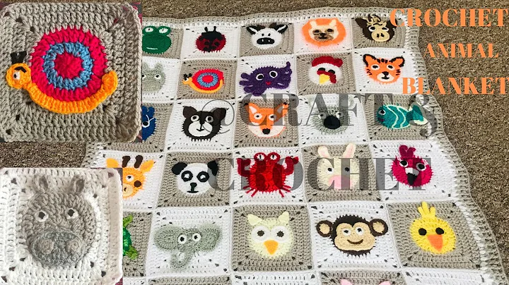 Adorable Crochet Animal Blanket Tutorial