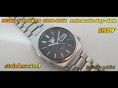 SEIKO 5 SPORTS 6309-605A automatic from 1979' - YouTube