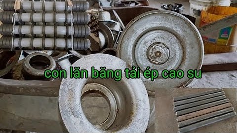 Gối đỡ con lăn, con lăn băng tải ép cao su.