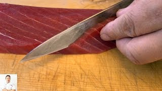 How To Cut Tuna For Sushi and Sashimi: Part 2 | How To Make Sushi Series