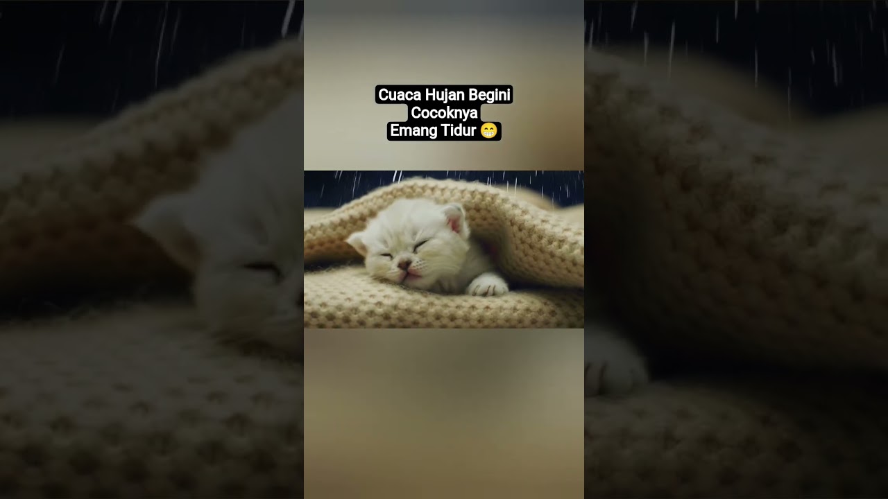 Hujan Gini Enaknya Tidur #kucing #kucinglucu #hujan #tidur #ai #cat #fyp #fypシ #fypシ゚viral #fy