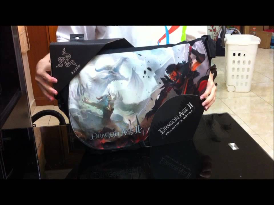 Dragon Age 2 Razer Messenger Bag Unboxing