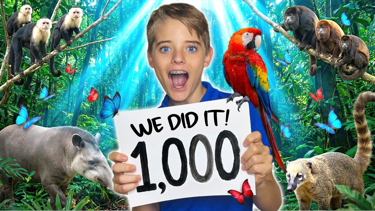 Kids Mystery 1000 Animals Challenge Completed! 🐾🐵🐬 Family Costa Rica ...