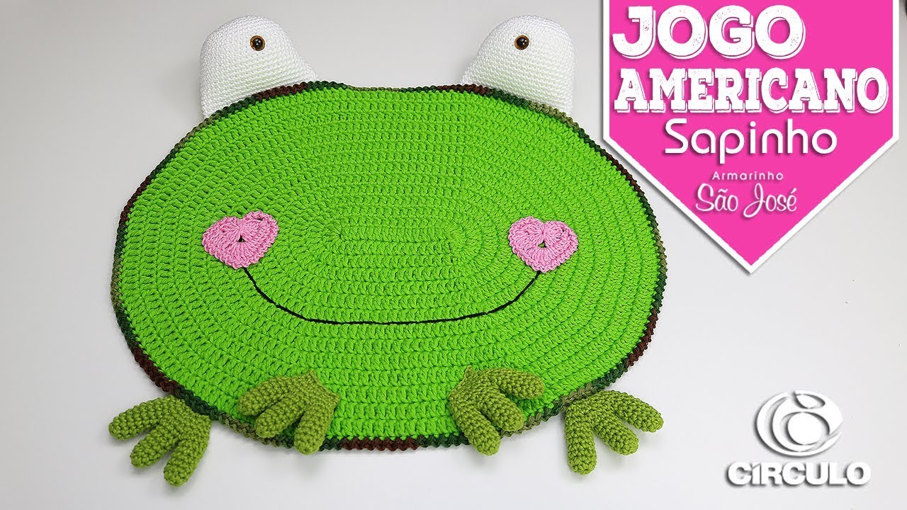 JOGO AMERICANO SAPINHO EM AMIGURUMI - Soraia Bogossian - Mundo de Soraia  