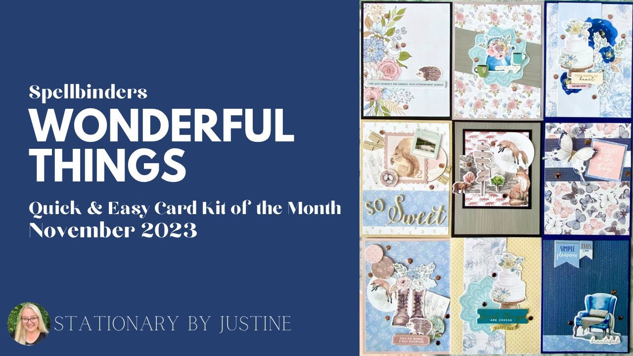 Spellbinders Quick & Easy Card Kit | Wonderful Things | November 2023 ...