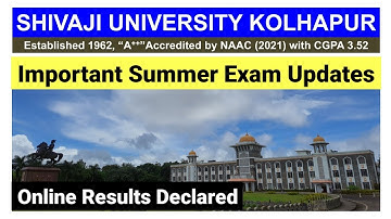 Results Declared Exam Updates शिवाजी विद्यापीठ ऑनलाईन निकाल Absent Problem Result Shivaji University